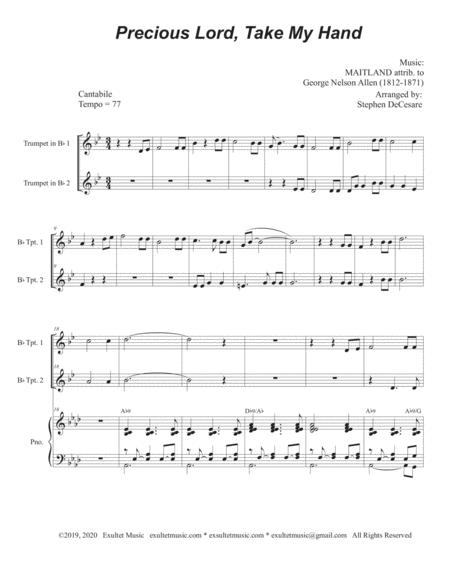 Precious Lord Take My Hand Duet For Bb Trumpet Page 2