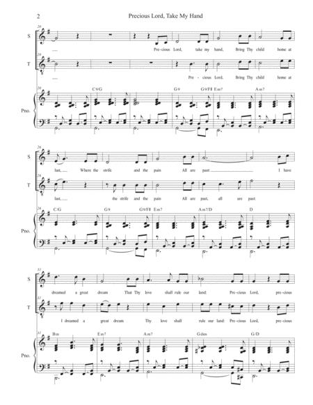 Precious Lord Take My Hand Duet For Soprano And Tenor Solo Page 2