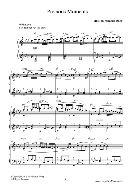 Precious Moments Wedding Piano Music Page 2