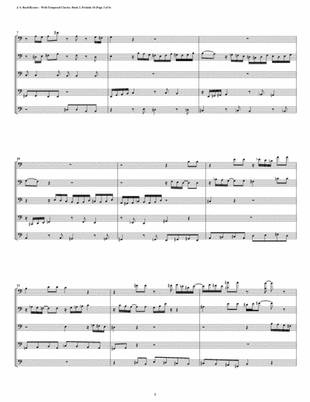 Prelude 18 From Well Tempered Clavier Book 2 Bassoon Quintet Page 2