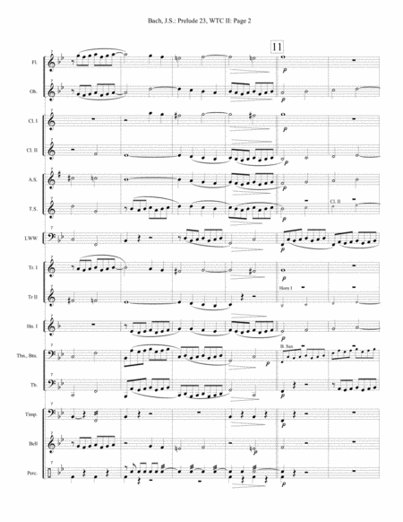 Prelude 23 Well Tempered Clavier Page 2