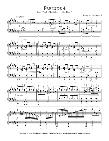 Prelude 4 From Book Of Preludes 1 15 For Piano Page 2