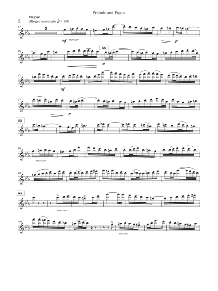 Prelude And Fugue For Woodwind Trio Flute Oboe Bb Clarinet Page 2