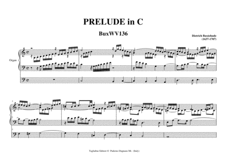 Prelude And Fugue In C Buxwv136 Page 2