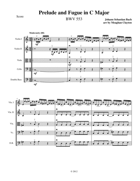 Prelude And Fugue In C Major Bwv 553 Page 2