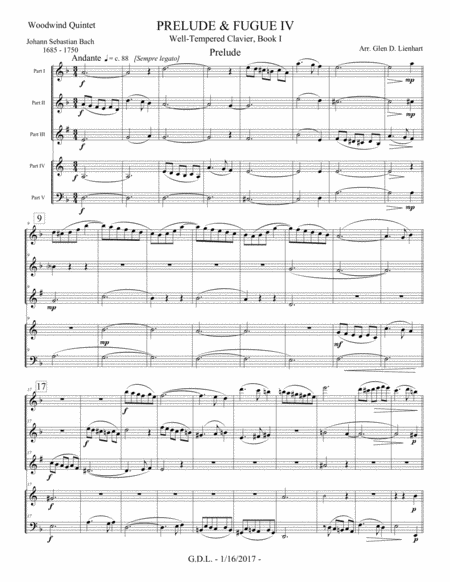 Prelude And Fugue Iv Woodwind Quintet Page 2