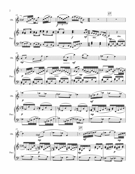 Prelude Bacchanal And Reverie For Oboe And Piano Page 2