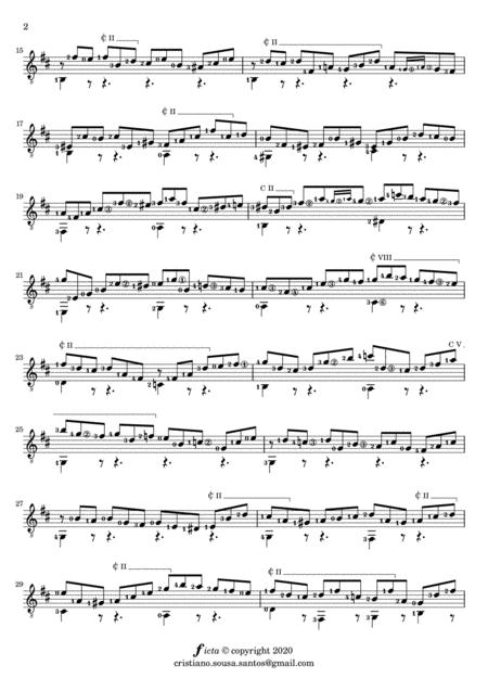 Prelude From Bwv 998 By Js Bach Solo Guitar Page 2