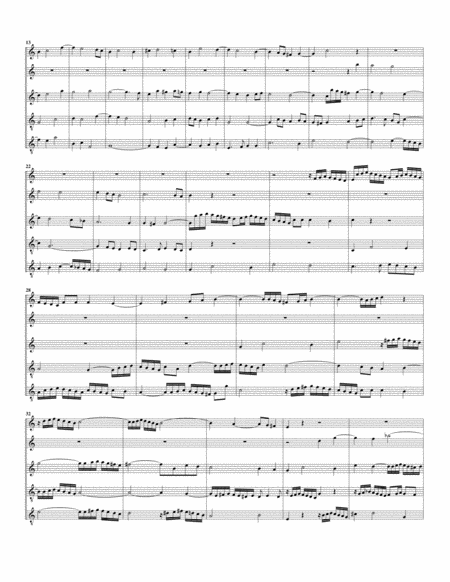 Prelude From Das Wohltemperierte Klavier I Bwv 852 I Arrangement For 5 Recorders Page 2