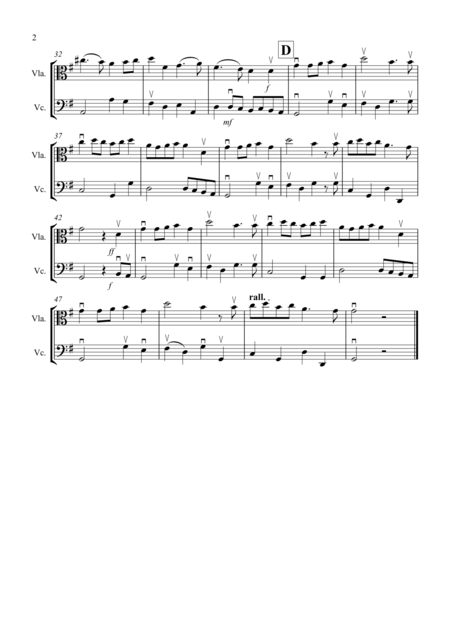 Prelude From Te Deum For Viola And Cello Duet Page 2