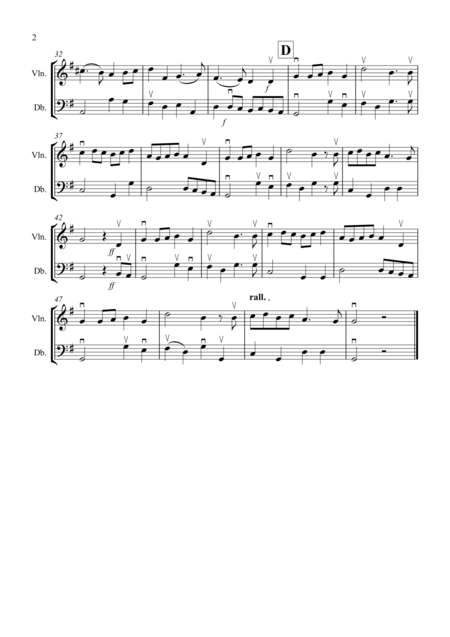 Prelude From Te Deum For Violin And Double Bass Page 2