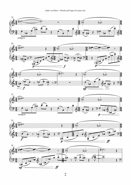 Prelude Fugue For Piano Page 2