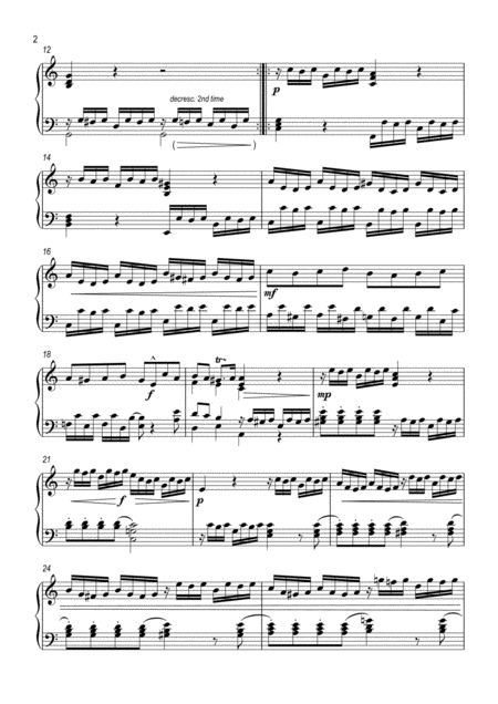 Prelude Fugue In C Major Bwv 553 Piano Solo Arrangement Page 2