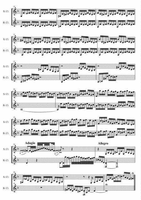 Prelude Ii C Moll From The Well Tempered Clavier Book I For Soprano Bass Clarinets Page 2