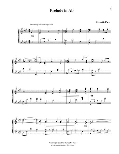 Prelude In Ab No 1 Original Piano Solo Page 2
