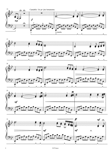 Prelude In B Flat Op 5 No 10 Page 2
