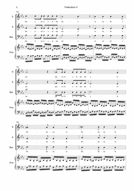 Prelude In C Minor For Choir And Piano Page 2