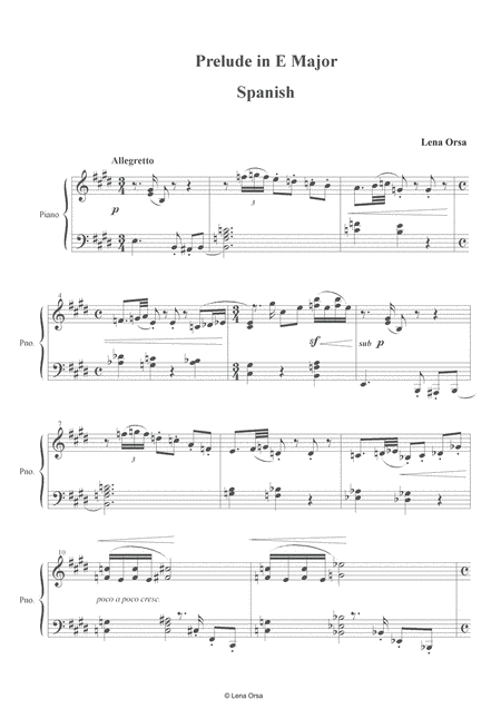 Prelude In E Major Spanish Page 2