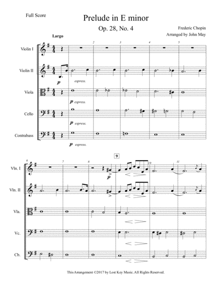 Prelude In E Minor String Orchestra Page 2