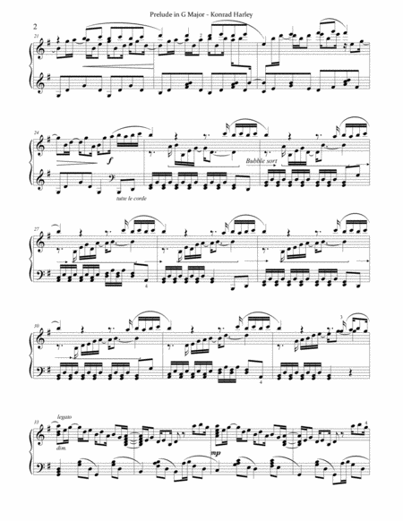 Prelude In G Major Bubble Sort Page 2