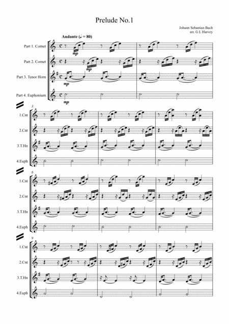 Prelude No 1 Bwv 846 For Brass Quartet Page 2