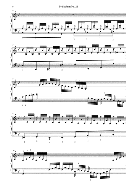 Prelude No 21 In B Flat Major Page 2