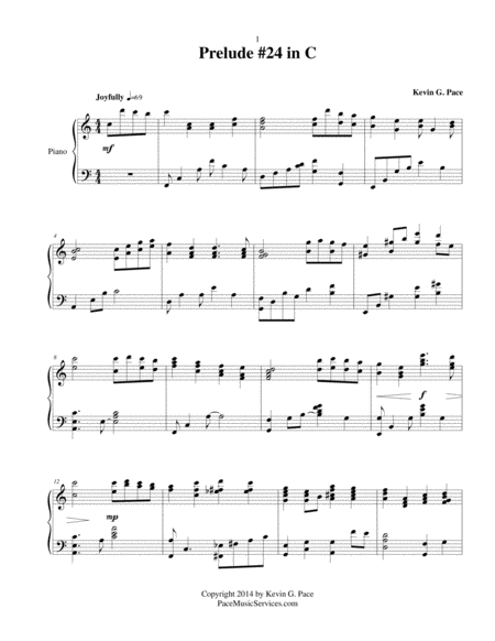 Prelude No 24 In C Original Piano Solo Prelude Page 2