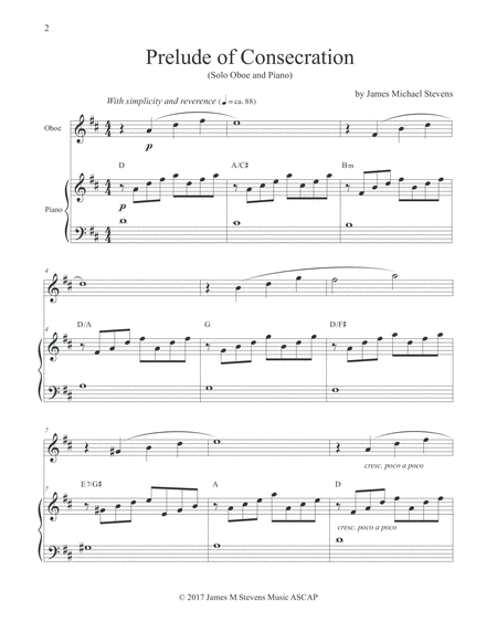 Prelude Of Consecration Oboe Piano Page 2