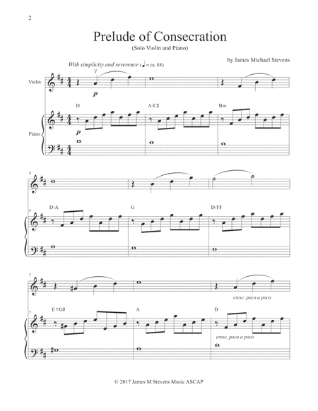 Prelude Of Consecration Violin Piano Page 2