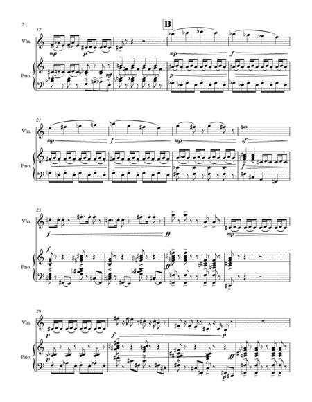 Prelude Psycho Violin Piano Page 2