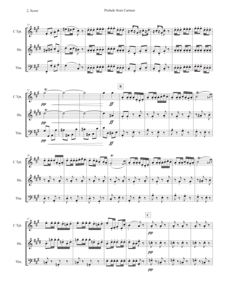 Prelude To Carmen Original Key Page 2