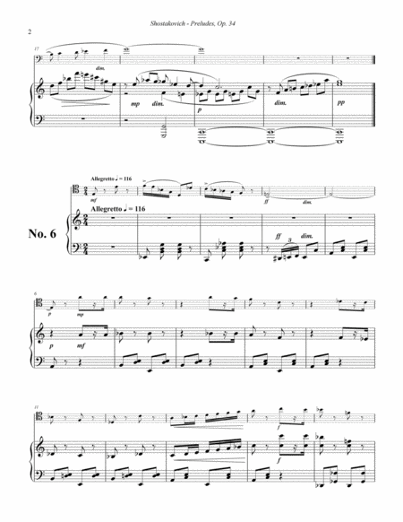 Preludes Op 34 Transcribed For Trombone And Piano Page 2