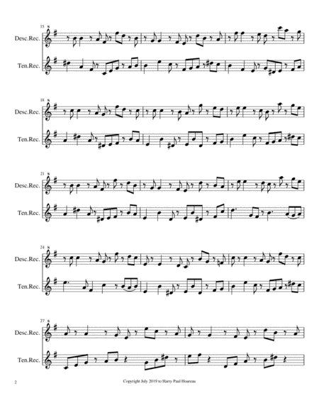Presence 221i Recorder Duet Page 2