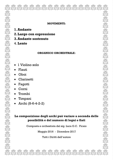 Primo Concerto Per Violino E Orchestra Page 2