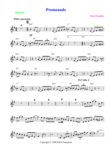 Promenade For Tenor Sax Page 2