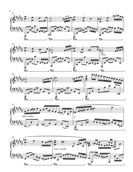 Promenade In B For Piano Solo Page 2