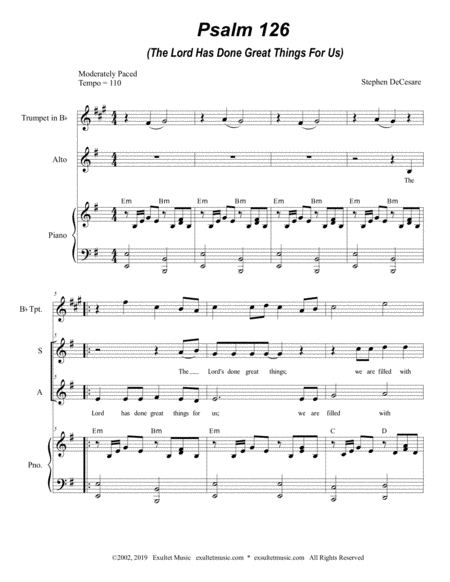 Psalm 126 Duet For Soprano And Alto Solo Page 2