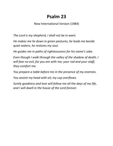 Psalm 23 1999 Page 2