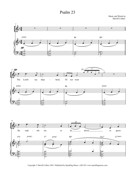 Psalm 23 In F Full Score In F Page 2