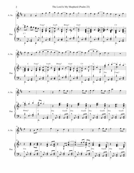 Psalm 23 Theme From The Vicar Of Dibley For Alto Saxophone And Piano Page 2