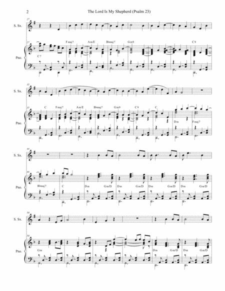 Psalm 23 Theme From The Vicar Of Dibley For Soprano Saxophone And Piano Page 2