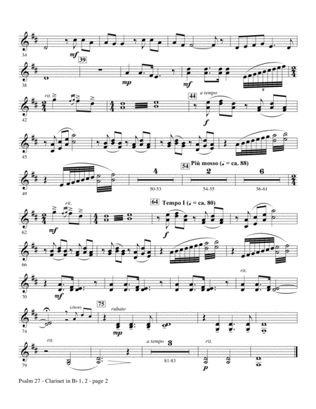 Psalm 27 Bb Clarinet 1 2 Page 2