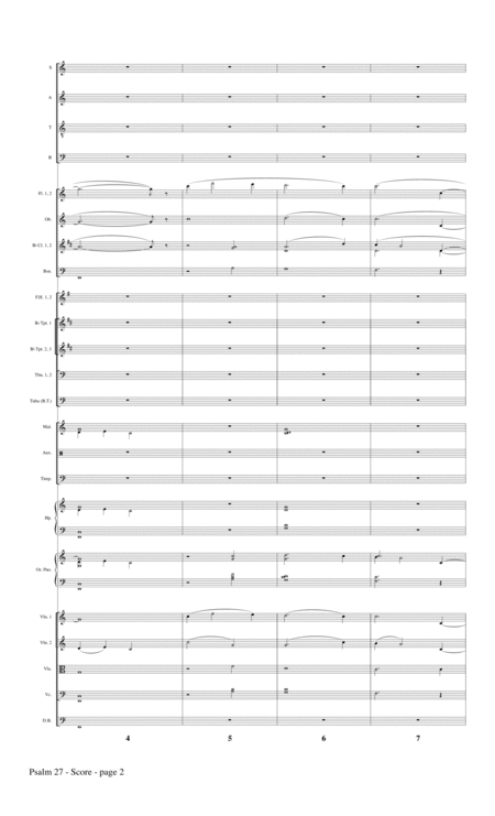 Psalm 27 Full Score Page 2