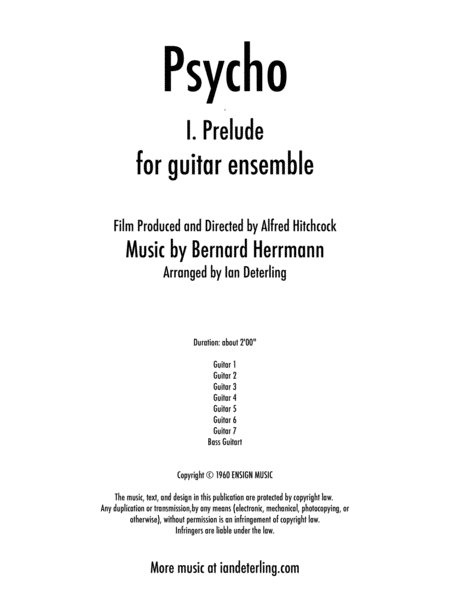 Psycho I Prelude Guitar Ensemble Page 2