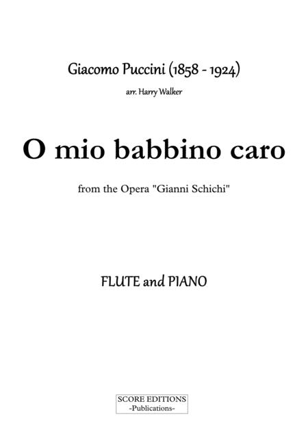 Puccini O Mio Babbino Caro For Flute And Piano Page 2