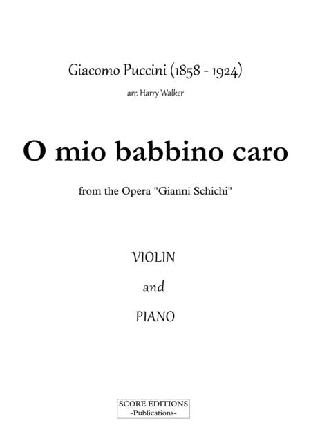 Puccini O Mio Babbino Caro For Violin And Piano Page 2