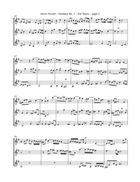 Purcell H Fantasia No 1 For Three Violins Page 2