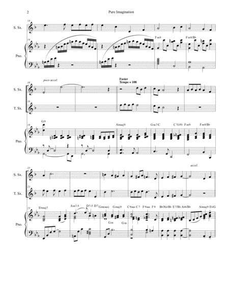 Pure Imagination Duet For Soprano Tenor Saxophone Page 2