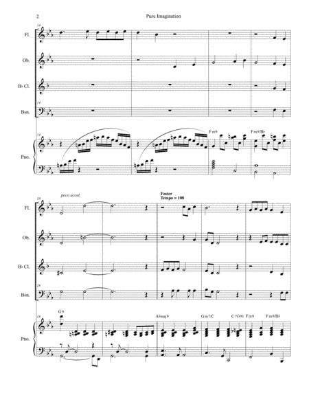 Pure Imagination For Woodwind Quartet And Piano Page 2