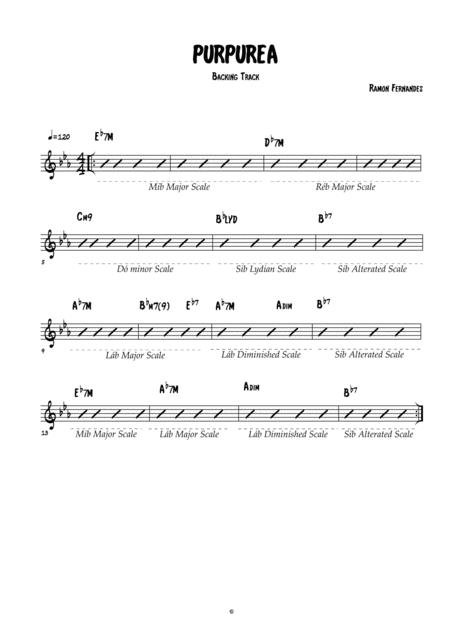 Purpurea Backing Track Slow Ballad Jazz Page 2